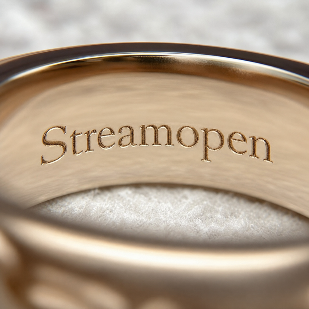 Streamopen GoldLine 880 Premium Luxury Gold Ring