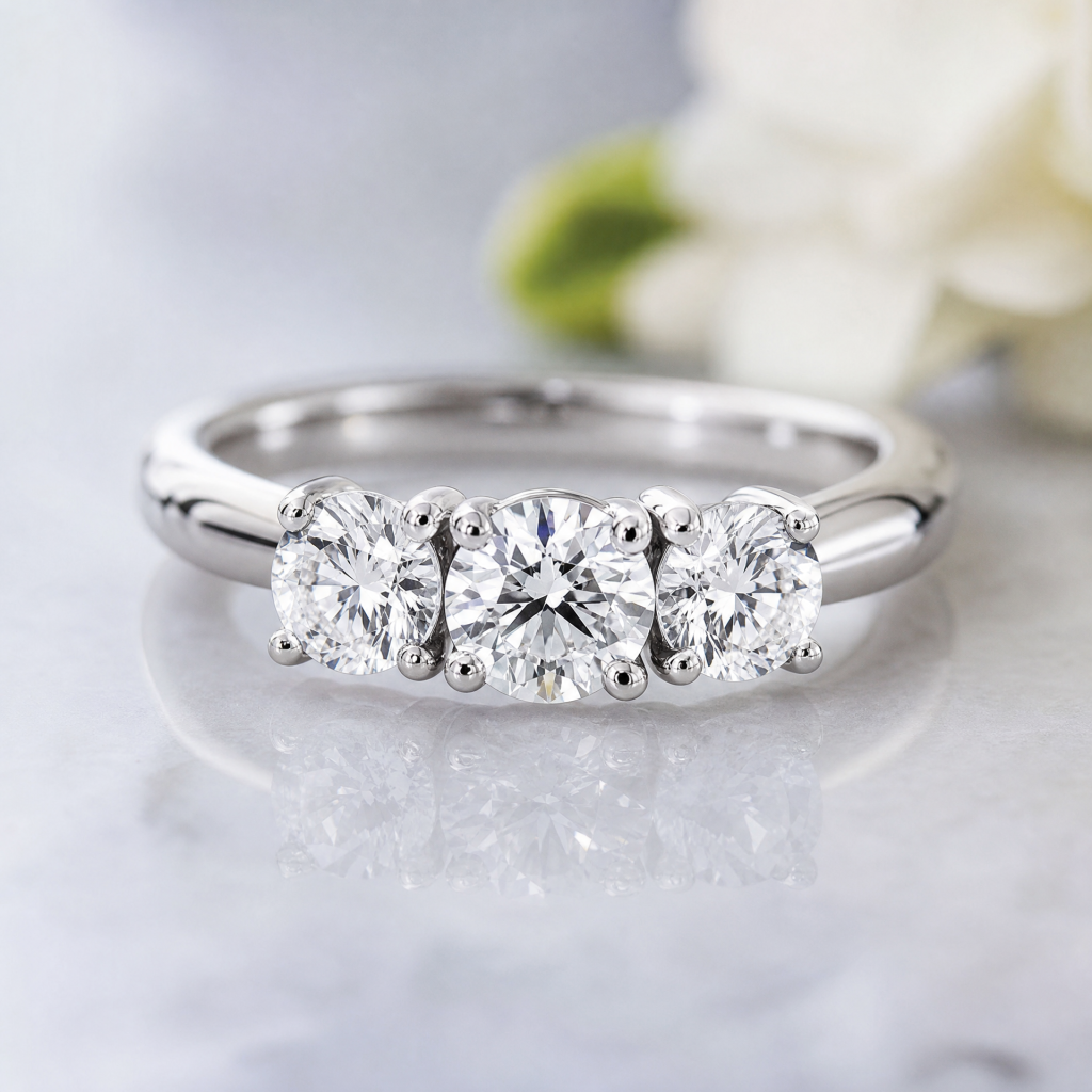 Streamopen ThreeStar 370 Engagement Ring
