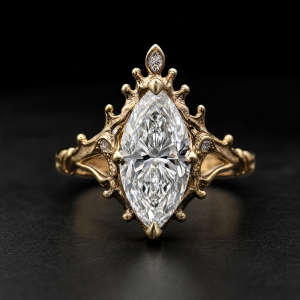 Streamopen MarquiseCrown 520 Engagement Ring